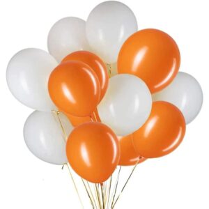 White & Orange Balloons