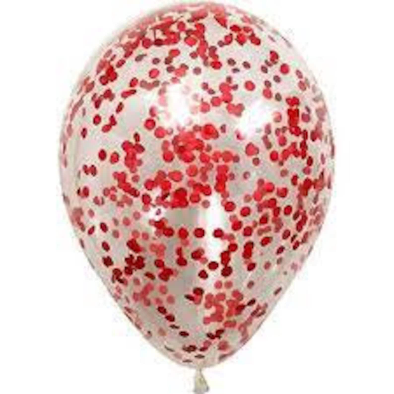 Red Confetti & Red 12 inches Party Balloons - Image 3