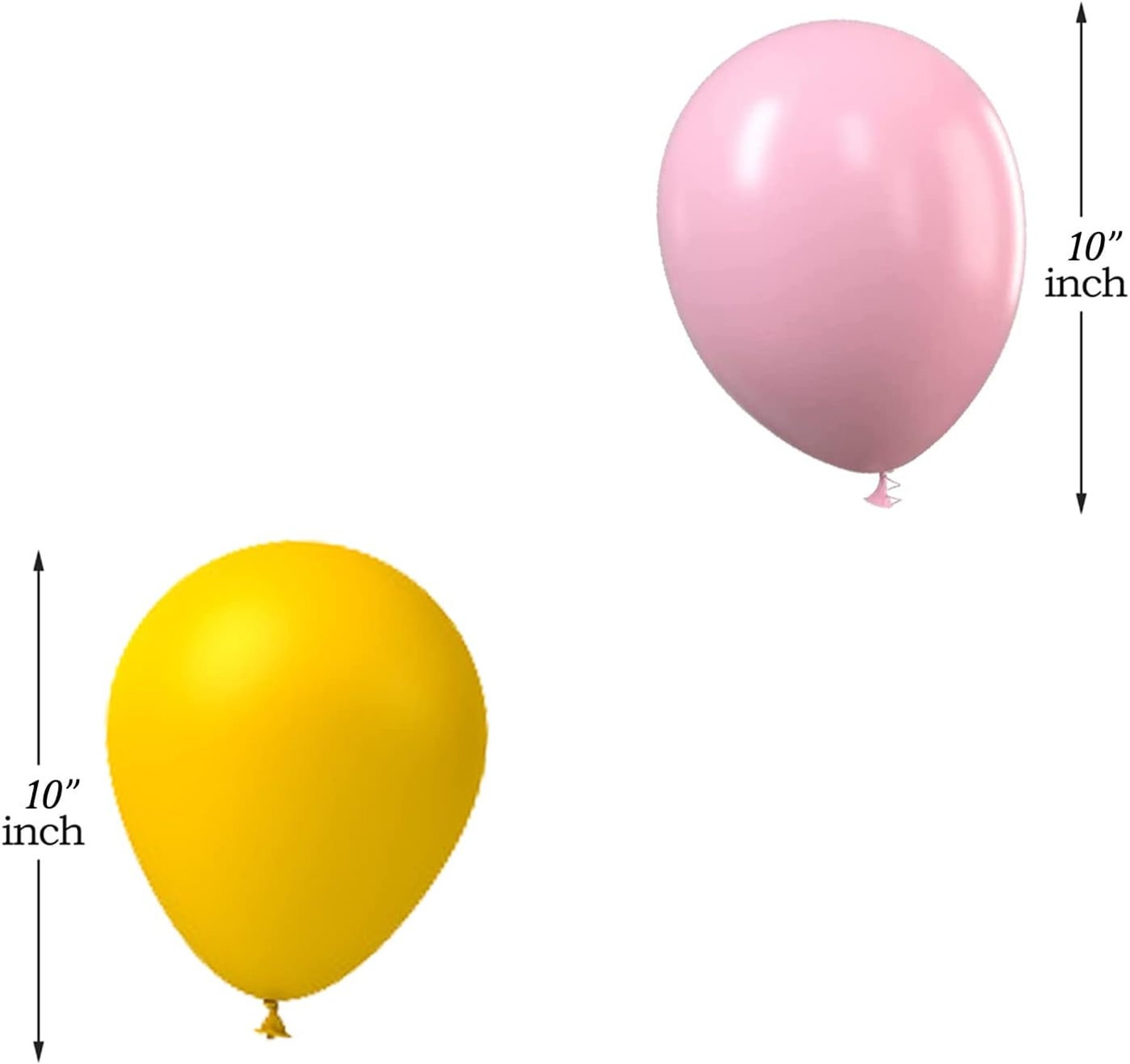 Yellow Pink 12 inches Party Balloons - Image 3