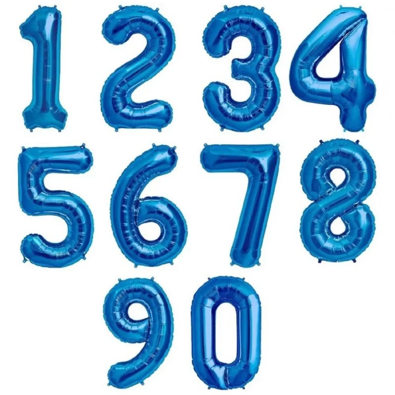 Blue Metallic 12 inches Party Balloons - Image 3