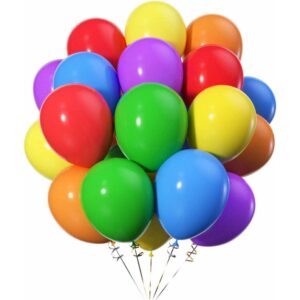 Colourful Rainbow 12 inches Party Balloons