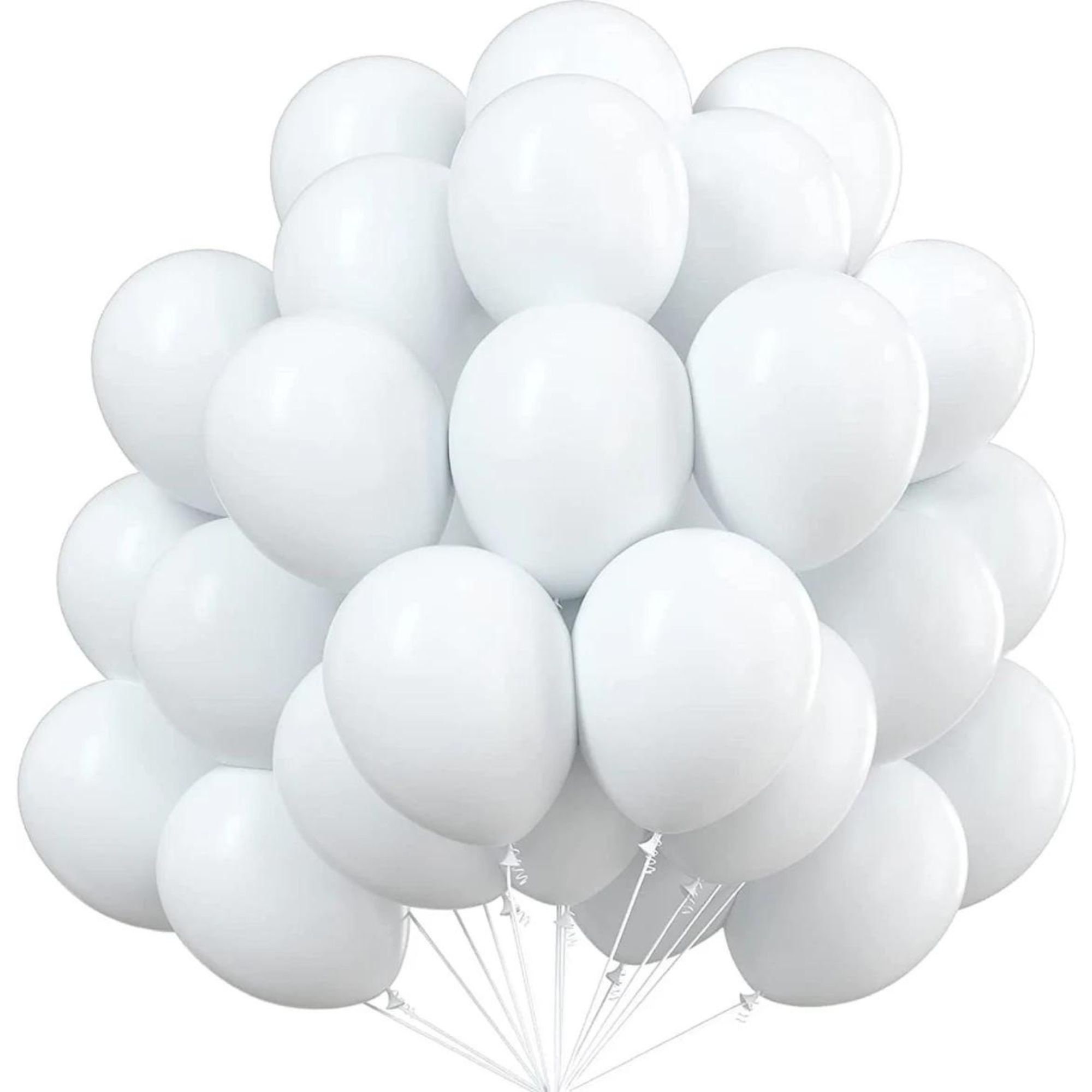 Light Blue, Dark Blue & White 12 inches Party Balloons - Image 4