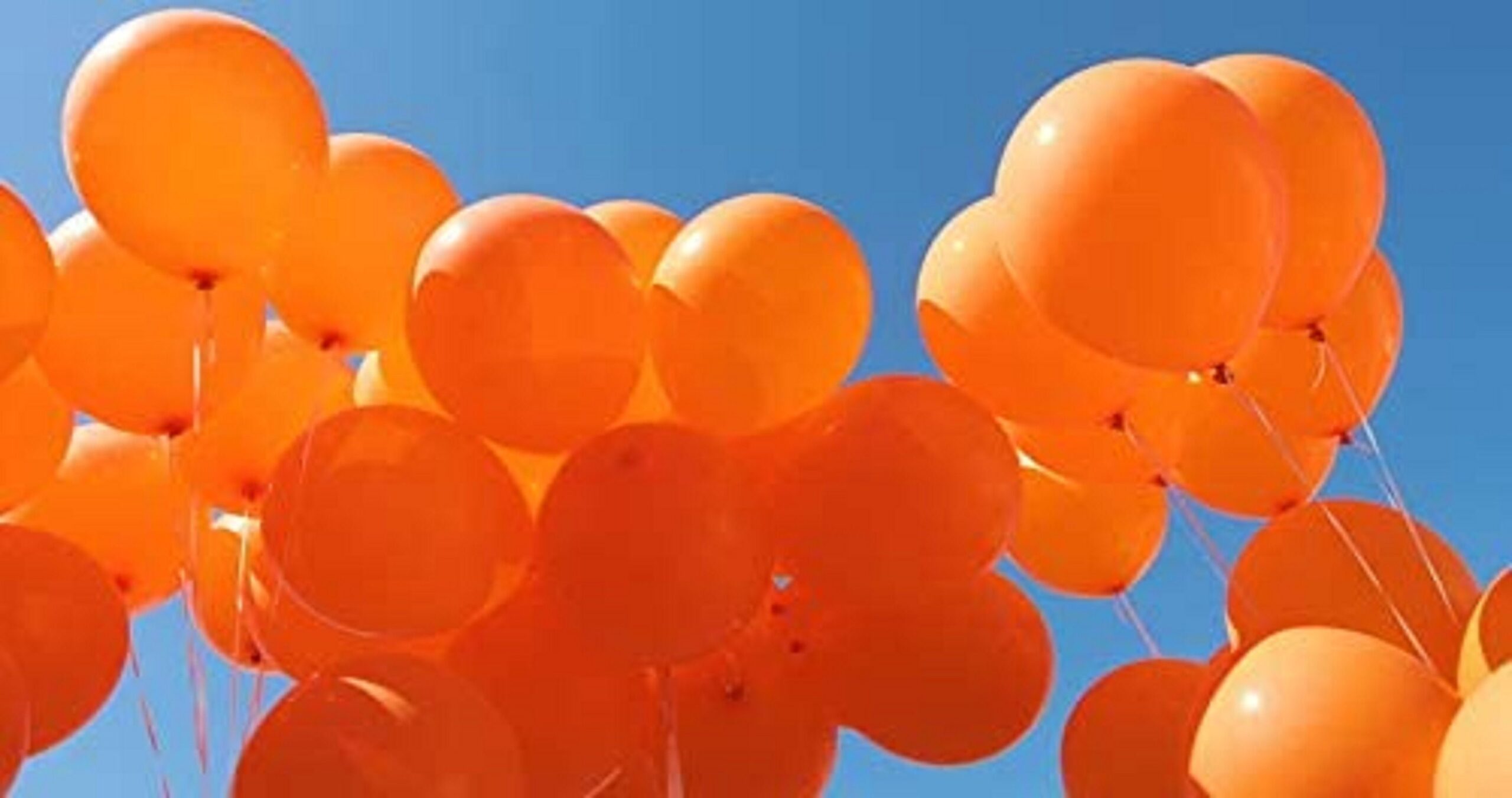Orange and Blue 12 inches Party Balloons - Image 2